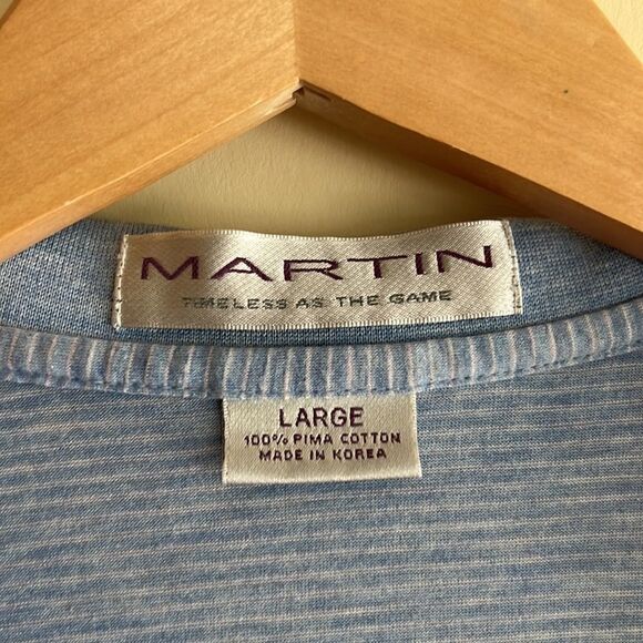 Martin 100% Pima Cotton Golf Polo Shirt size L - Picture 3 of 8